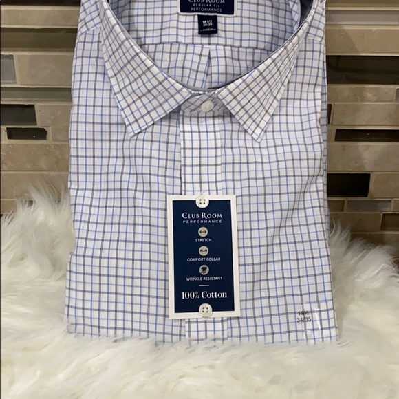 Club Room Mens Blue Orange Line white blue - Picture 3 of 7